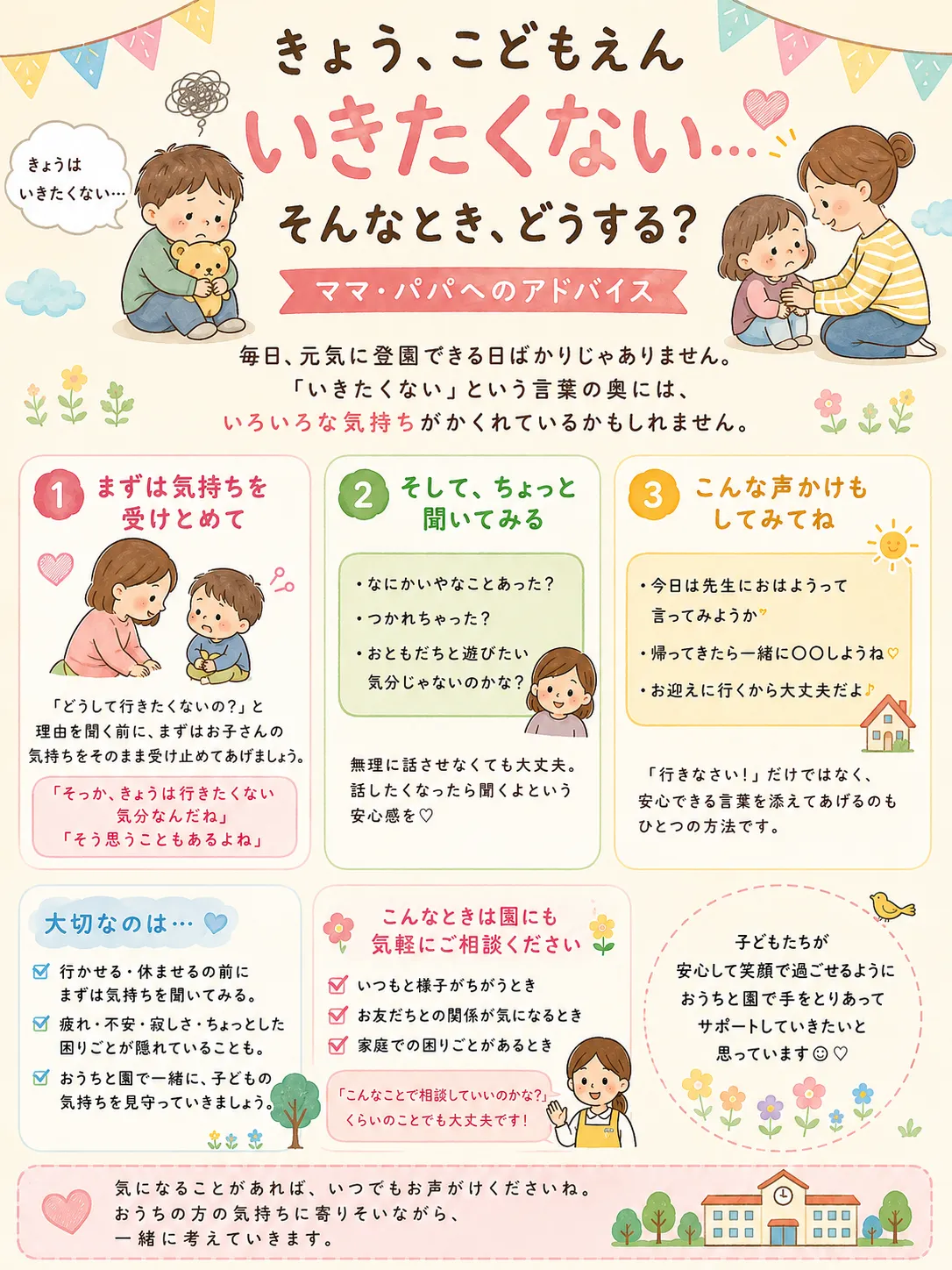 🌱「きょう、こどもえん いきたくない…」